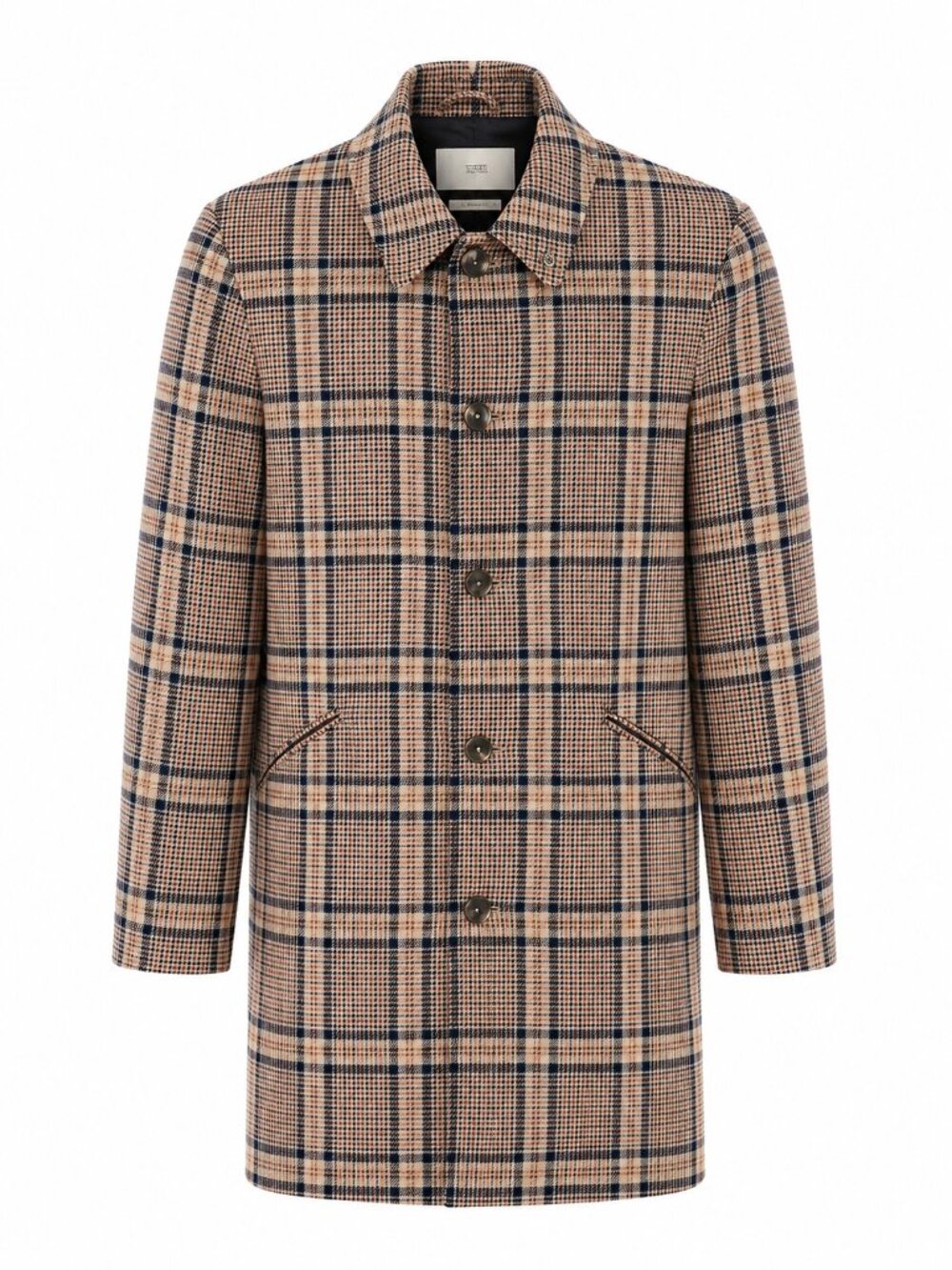 CLOSED Checked Italian Plaid Wool Blend Coat Jacket $1340 MSRP